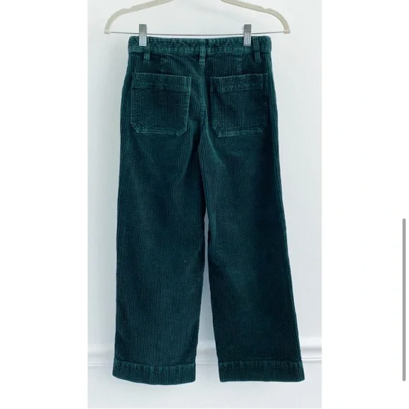 Madewell • Corduroy Slim Emmett Wide Leg Crop Pants - Picture 5 of 10